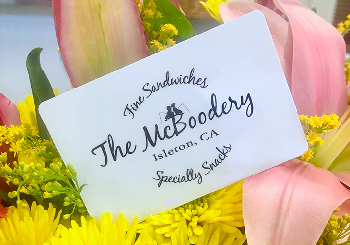 McBoodery Gift Cards Available Now!