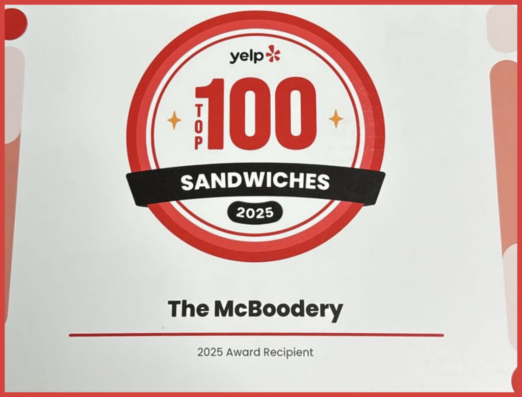 We had a customer come in and share this article with us. Yelp assembled a list of the Top 100 Sandwich Shops in the Country and we were on it!! Thank You to Everyone for all of Your Support for the last (almost) Five Years. We couldn’t have done it without YOU. Also… Check out the Other Places on this List! I know we can’t wait to try a few when we can! Just click on the photo above.